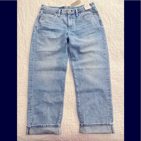 NWT J Crew Slouchy Boyfriend Jean Simsberry Wash AV761 29 Rigid 100% Cotton - Picture 3 of 8